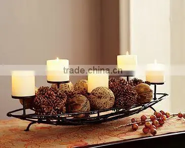 4 Lite Pillar Candle Holder, Candle Stand photo-4