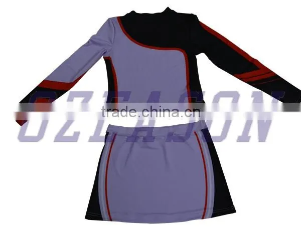 Custom Long Sleeve Top Dance Skirts Cheerleading Uniforms photo-6