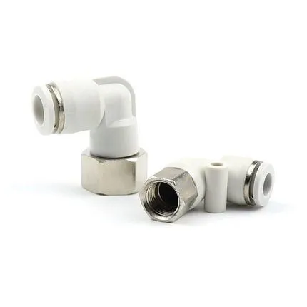 PLF Internal Thread L Type Air Hose Coupler Elbow Pipe Plastic Pneumatic Fittings photo-3