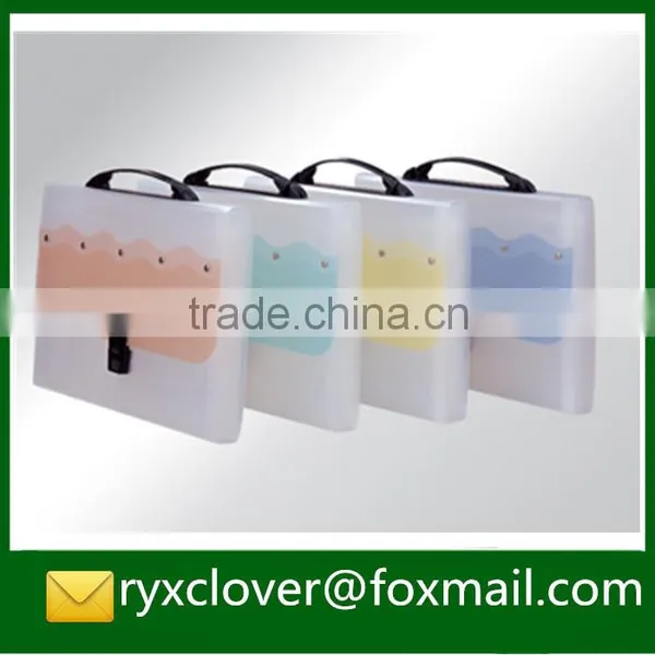 Expanding Handle Carrying Plastic Folders With 12 Pockets photo-6