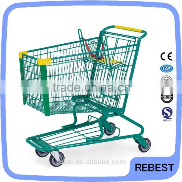 Shopping trolley cart advertising