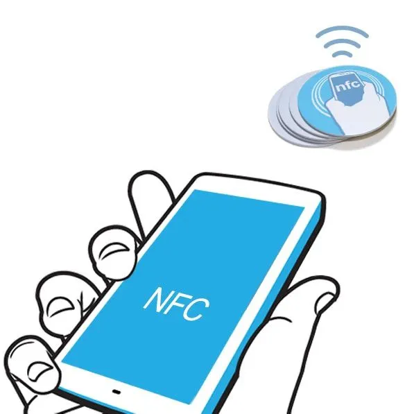 Customized RFID Contactless 13.56MHz NFC Card / Label / Sticker For Social Media Smart Home photo-3