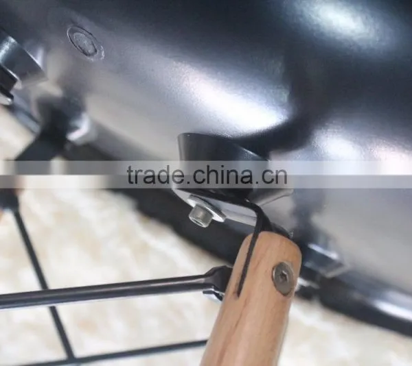 ABS Seat Wooden Leg Living Room Furniture DSW Dining Chair photo-6