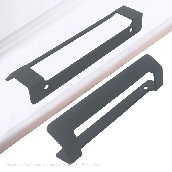 Aluminium Profile Concealed Cabinet Handles Smooth Touch Luxury Modern Wardrobe Furniture Handles