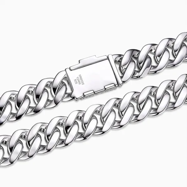Shining Star Jewelry 8mm 10mm 12mm 14mm Moissanite Miami Cuban Link Chain photo-2