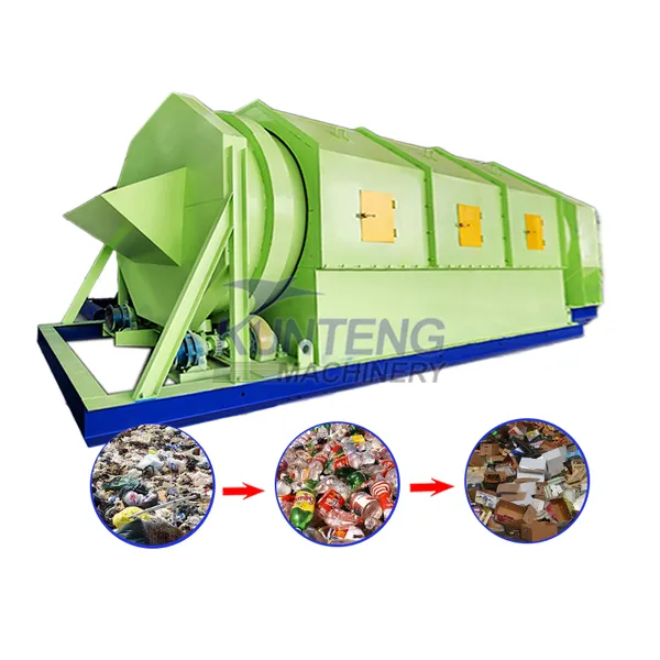 Urban Waste Separator Trommel Screen Municipal Waste Separate Separation Machine Suppliers EPC