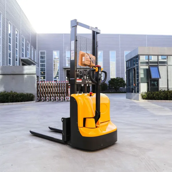 Full Electric Pallet Portable Stacker Forklift Hand 1000kg Self Lift Stacker All Terrain 2ton Electric Stacker 4 Meter photo-3