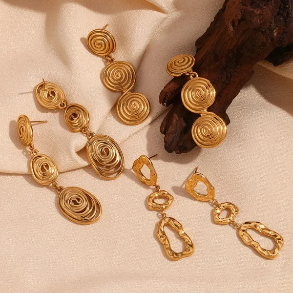 Stainless Steel Dangle Earrings for Jewelry Boutiques Bulk Order With Free Gift Box Packaging photo-4