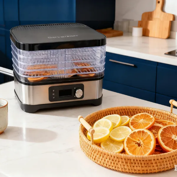 5 Tray Electric Dehydrator Machine with Digital Timer Overheat protection