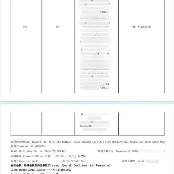Cargo Insurance
