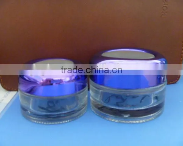 Empty Glass Bottles Cream