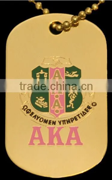 AKA Greek Double Sided Alpha Kappaa Alpha Sorority Custom Dog Tags Logo Jewelry Necklace photo-3