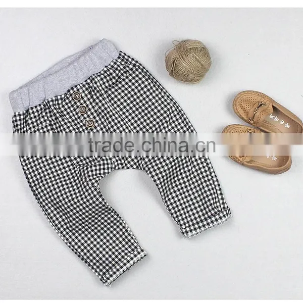 2015 Korean Version of the New Spring and Summer Boy Pants Kids Plaid Long Pants photo-3
