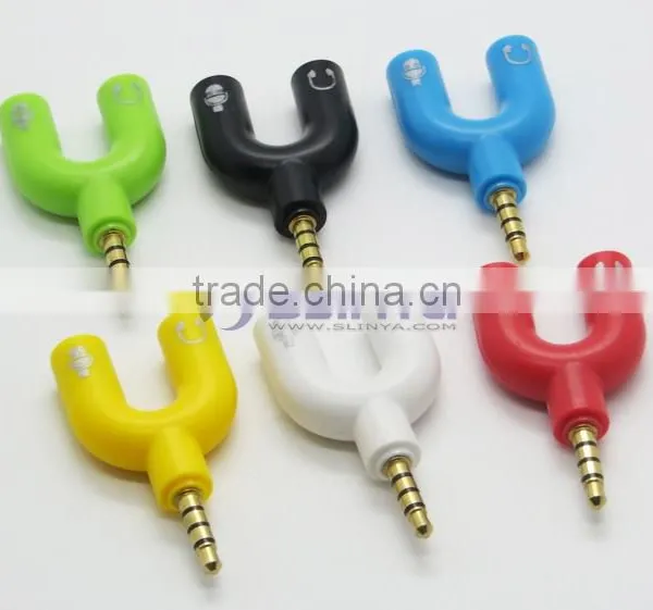 Y Splitter Adapter Cable Male 3.5mm to 2 Female 3.5mm Socket Earphone Extension Cable photo-4