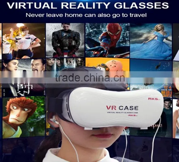 VR Headset 3D Google Glass VR 3D Plastic Edition Head Mount Virtual Reality 3D Glasses Active Oculus Rift Google Cardboard,9D VR photo-2