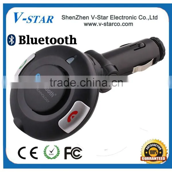 New Bluetooth 4.0 Handsfree Multipoint Speakerphone Car Speaker Kit With Car Charger GPS Music Player photo-4