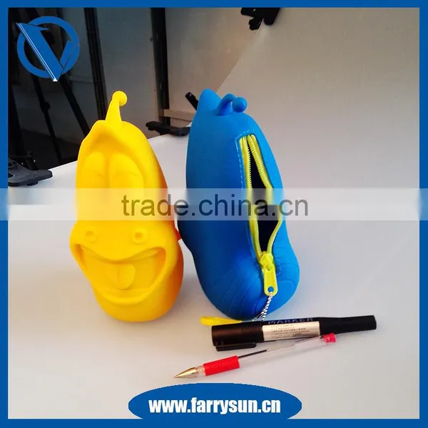 2016 Silicone Larva Cartoon Pencil Case photo-3