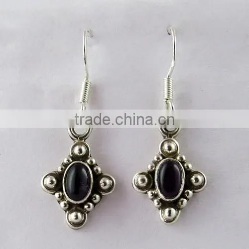 Rare Deep !! Amethyst 925 Sterling Silver Earring, Sterling Silver Jewellery, 925 Silver Jewellery photo-5