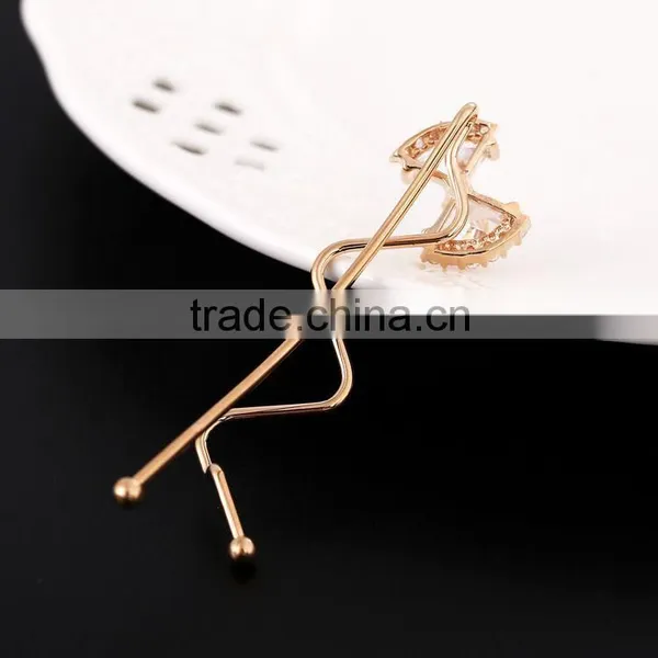 Elegant Fashion Bowknot Zircon Barrette Lady Classic Crystal Hair Lasting Shine photo-2