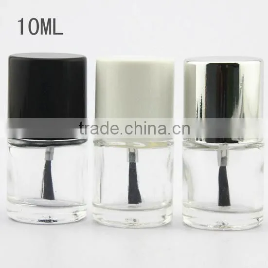 Wholesale Round Shaped Empty Glass Nail Polish Bottle 10ml