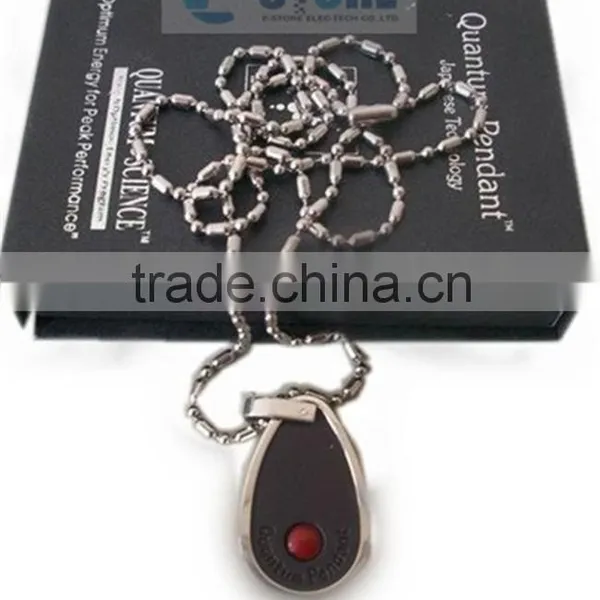 Waterdrop Design Volcano Lava Energy Stone Pendant Bio Quantum Energy Pendants Charms photo-3