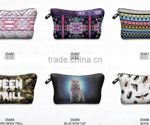 2015 New Arrival Winter Man Dedos Rosos Trolley Makeup Bag photo-2