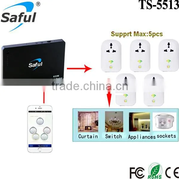 Wireless Gsm Smart Home System and Appliance Control With 5 Zones Wireless Socker photo-5