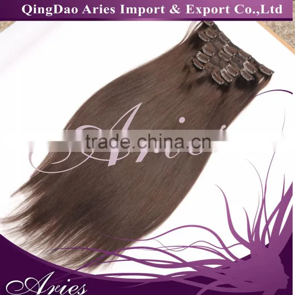 Human Virgin CLip In Hair Extension Invisible photo-5