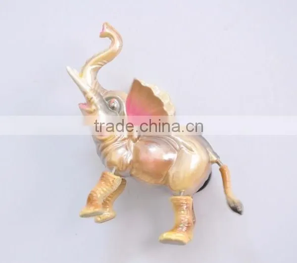 Pearl Powder 4 Inch Plastic Thailand Elephant Tourist Souvenir Magnet photo-3