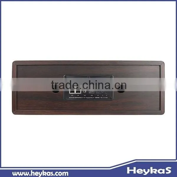 USB HDD Music Play Stereo Wooden HiFi Speaker With WiFi Router photo-3