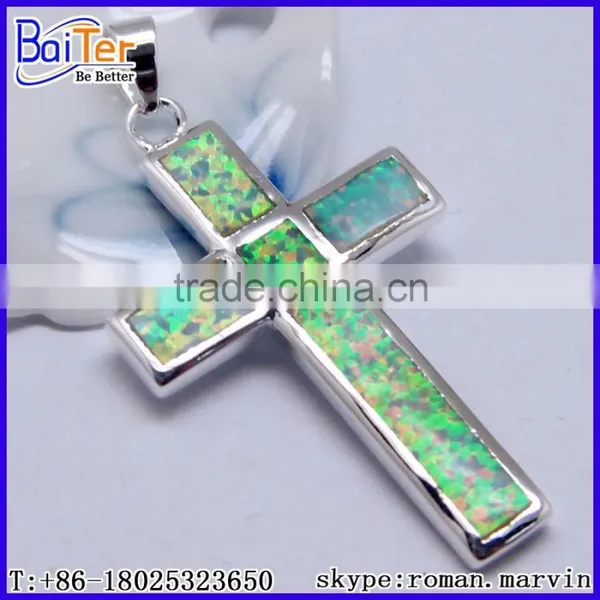 Custom Lab Created White Fire Opal And Amethyst Pendant Sterling Silver photo-6