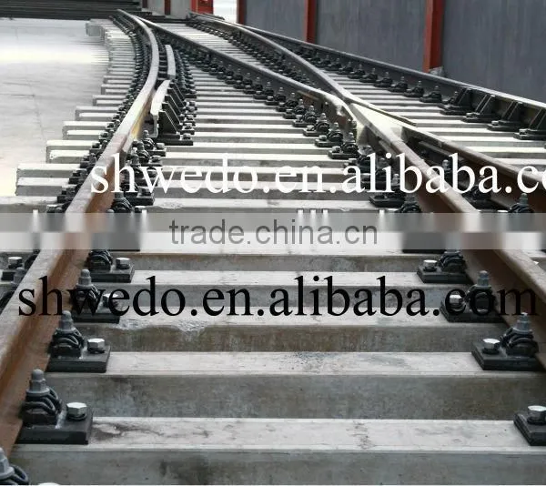 Railway Turnout With Track Gauge 1067mm