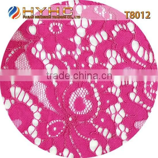 Wholesale High Quality Polyester Strand Lace Fabric T8012 photo-3