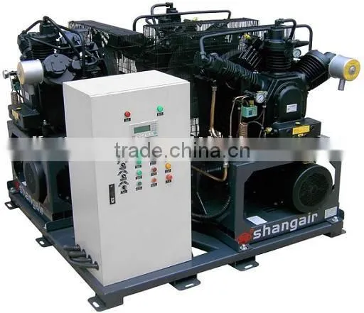 High pressure air compressor for bottle blowing machine