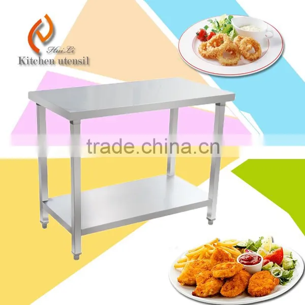 Import stainless steel ISO 9001 factory price stainless steel kichen work table bench high qualtiy for hotel restaurant
