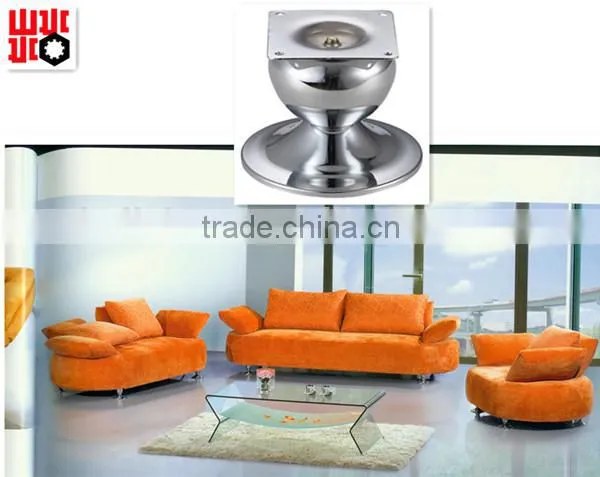 wineglass shape chrome matal fancy furniture feet with big base A-252