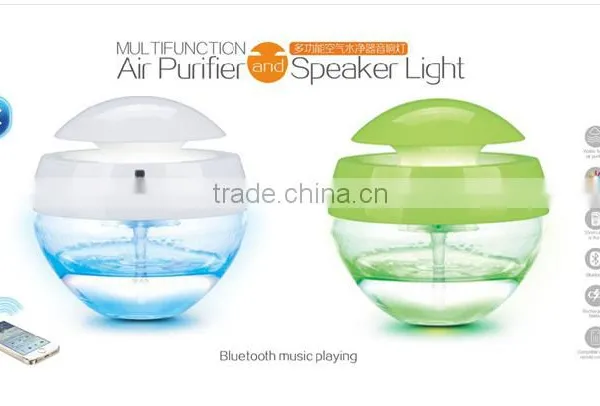 Air Purifier And Aroma Therapy Infuser Globe Humidifier Moon Light Bluetooth Speaker photo-2