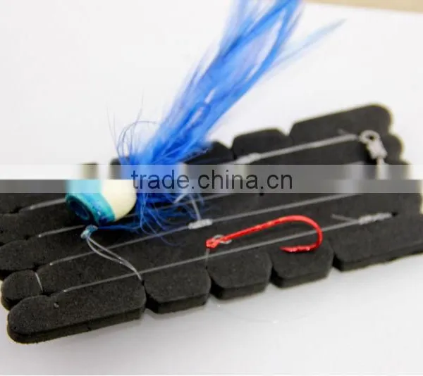 SURF POP RIG BLUE 1/0 FLOAT HOOK BAITED HOOK B/HOLDER 30LB photo-5