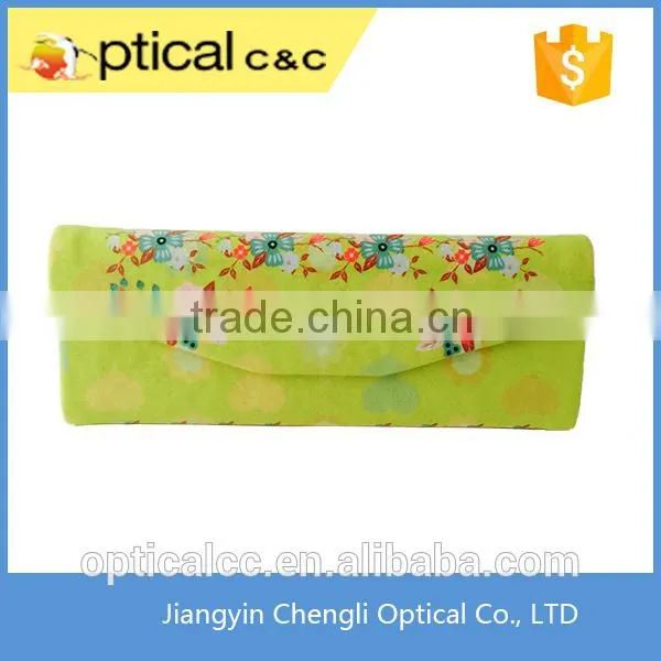 Personalized Microfiber Handmade Triangle Folding Sun Glasses Case Quality Choice photo-2