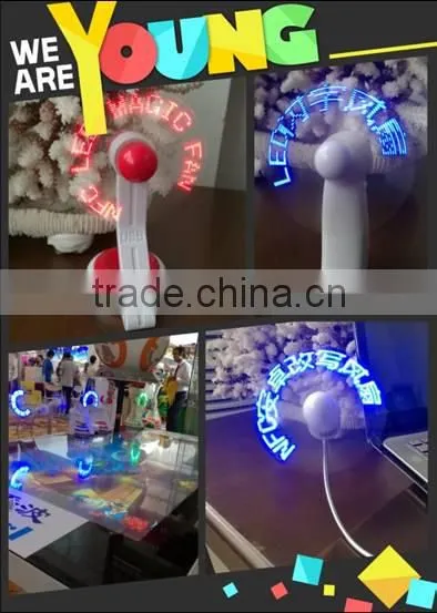Several Models Mini Flashing Led Promotional Programme Message Fan Customized Words photo-5