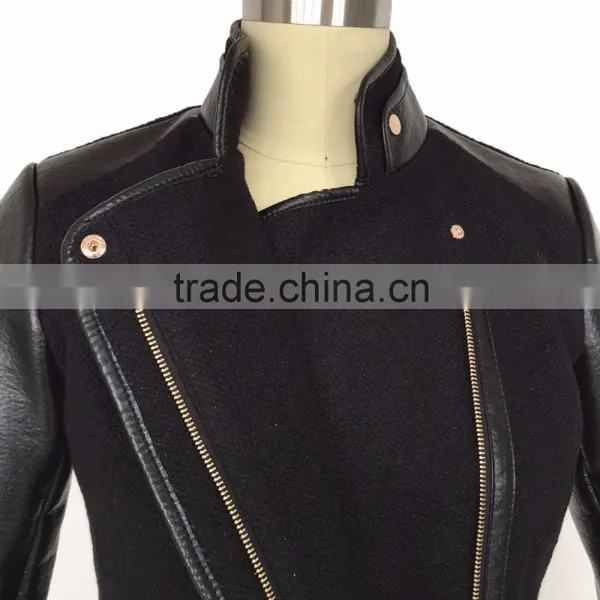 Winter Clothing Black Faux Fur Women Long Coat