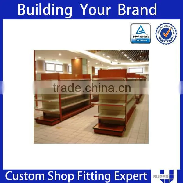 MDF and Metal Supermarket Shelves Gondola Boat photo-5
