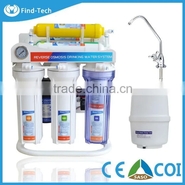 Household Undersink 75G RO Water Filter System / Reverse Osmosis Water Filter With Stand and Gauge Supplier's Choice photo-3