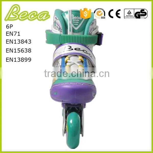 Wholesale Adjustable Purple Cartoon Girls Stitching Cap Flashing Roller Skate Quality Choice photo-3