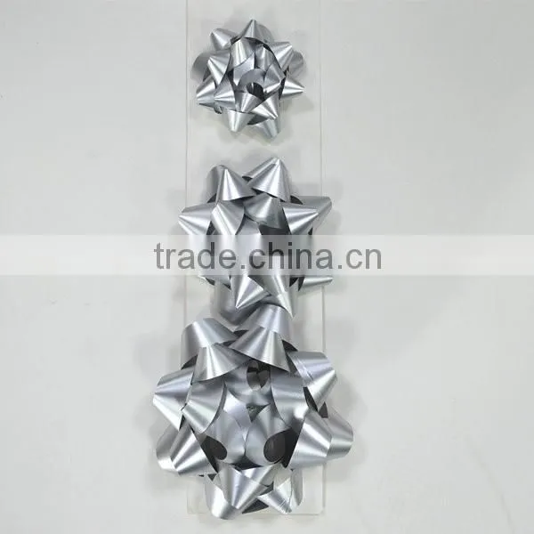 Silver Gift Decorative Ribbon Bow