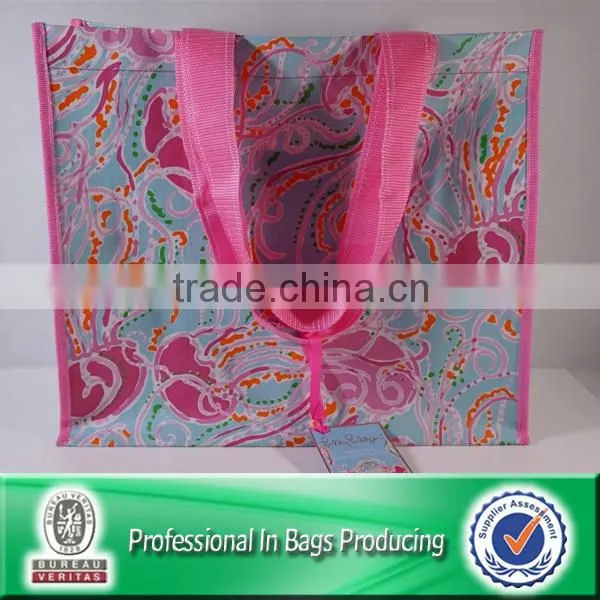 Eco-friendly Laminated Woven Polyester Wholesale Reusable Shopping Bags photo-3