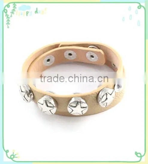 2015 PU DIY Button Bracelet .Star Button photo-3
