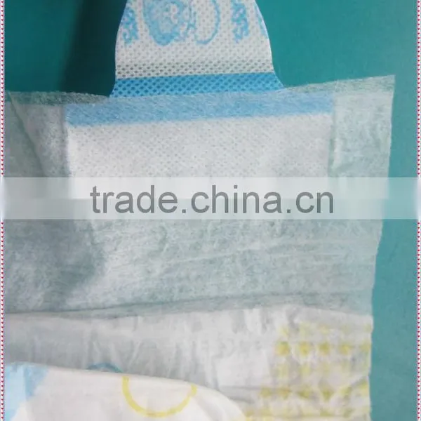 Cloth-like Diaper Factory in China Diapers With Magic Tapes and Elastic Band B Grade Diaper