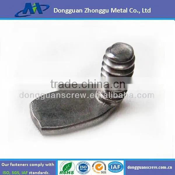 m4 Stainless Steel Slot Drive Knurled Thumb Screw, Straight Knurling Captive Screws photo-6