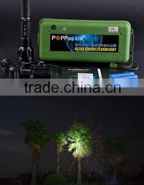 F2 IPX7 Waterproofing XM-L T6 LED 18650 Battery Aluminum Defend Led Rechargeable Super Bright Led Light photo-2